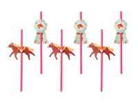 Słomki papierowe Konik, 6 szt.