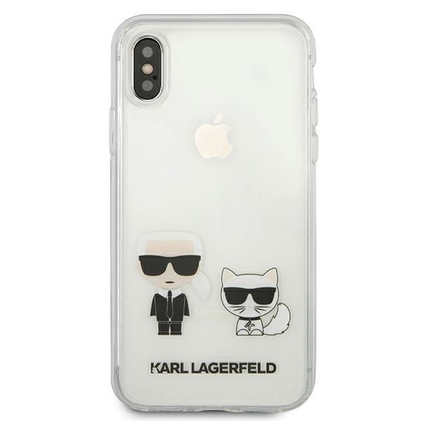 Etui Karl Lagerfeld do iPhone XS Max, Przezroczysty zdjęcie 3