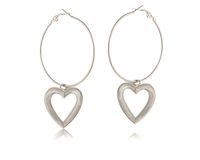 kolczyki koła z sercami (p24/lat/40ag)