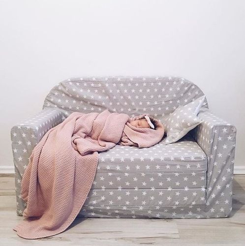 LULANDO Sofa Classic, Romby Szaro-Białe na Arena.pl