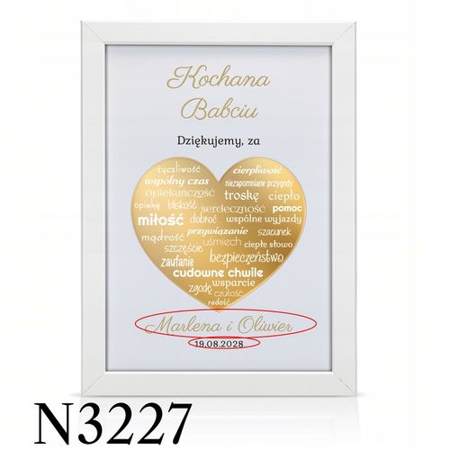 ŚLUBNE PODZIĘKOWANIA DLA RODZICÓW MAMY TATY OBRAZ RAMKA PLAKAT ŚLUB 3D na Arena.pl