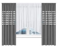 Firana i zasłony KOMPLET do salonu sypialni woal 400 ŁUK zasłona dziury