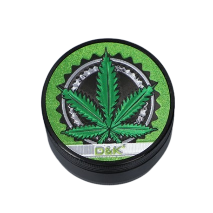Kolorowy Młynek do Tytoniu Suszu Grinder Crusher z Listkami Marihuany D&K na Arena.pl