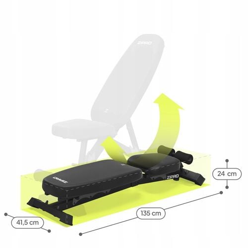 Ławka Treningowa do ćwiczeń Ławeczka prosta regulowana Składana Zipro na Arena.pl