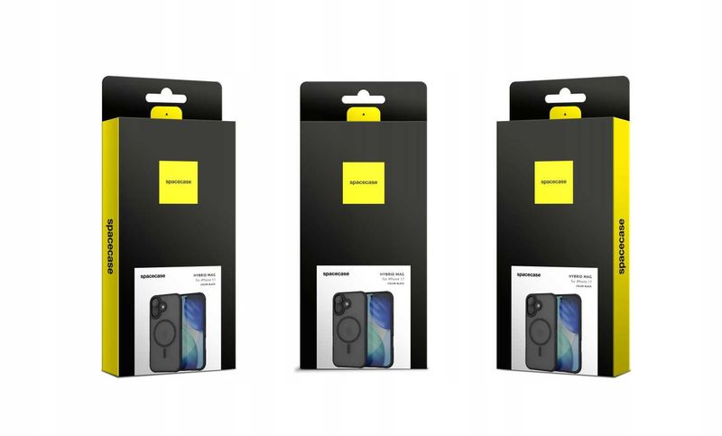 Spacecase Hybrid Mag Iphone 17 Black zdjęcie 11