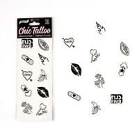 set of 10 temporary tattoos   candy collection