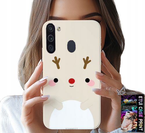 ETUI DO SAMSUNG GALAXY A21 - RENIFEREK, RENIFER, ŚWIĄTECZNE WZORY na Arena.pl