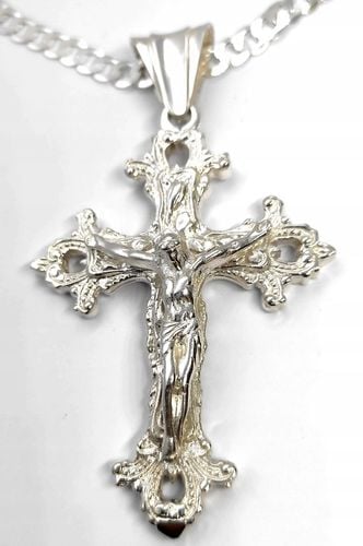 Duży srebrny krzyżyk,srebro pr.0,925,NOWY na Arena.pl