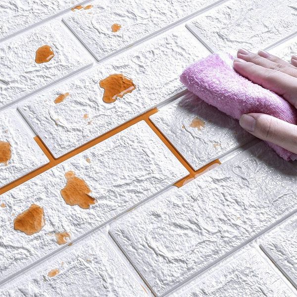 PANELE 3D ŚCIENNE SAMOPRZYLEPNE CEGŁA TAPETA 10szt zdjęcie 8