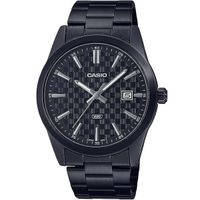 Zegarek Męski Casio DATE CARBON LOOK DIAL BLACK SERIE- BLACK Czarny (Ø41mm)