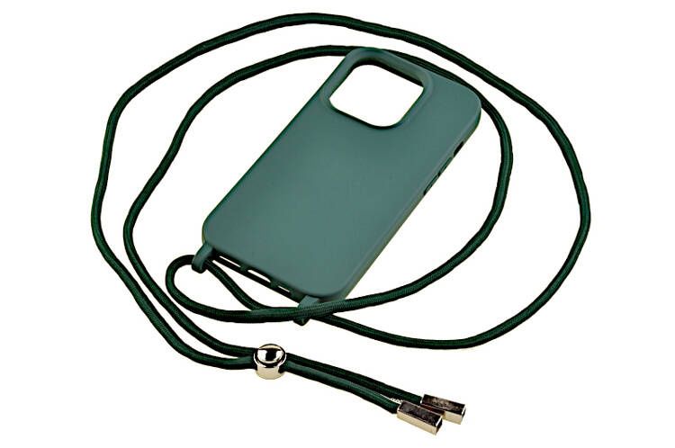 Etui ze sznurkiem RCK do Apple iPhone 14 Pro zielony zdjęcie 1