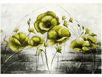 100 70CM OBRAZ PŁÓTNO ŻÓŁTE MAKI PŁÓTNO RAMA