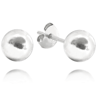 MINET Kolczyki srebrne KULKI 8 mm