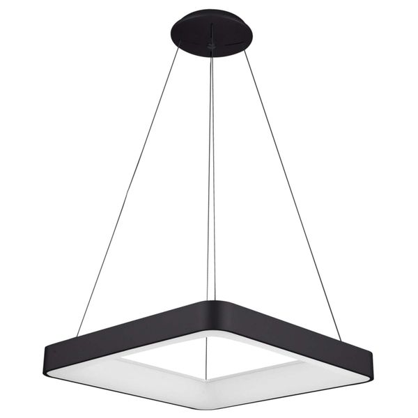 LAMPA wisząca GIACINTO 5304-850SQP-BK-3 Italux kwadratowa OPRAWA metalowy zwis LED 50W 3000K ramka square czarna zdjęcie 2