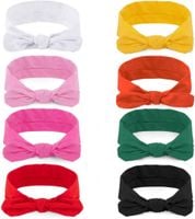 opaska do włosów z kokardką vintage boho 8szt