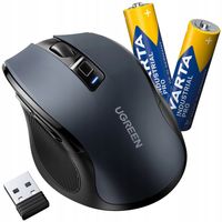 UGREEN MYSZKA OPTYCZNA BEZPRZEWODOWA USB 2.4GHZ 4000 DPI + 2 x BATERIA AA