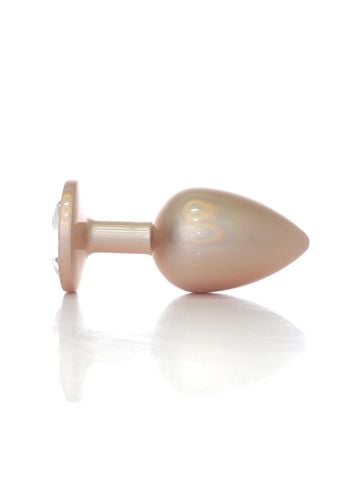 plug jewellery pearl gold plug  clear l na Arena.pl