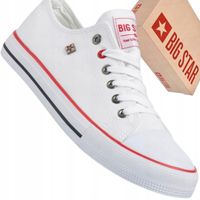 Big Star T274022 trampki damskie białe | Klasyczne, wygodne, niskie