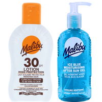 Malibu Wodoodporny Balsam SPF30 200ml + Żel Po Opalaniu 200ml