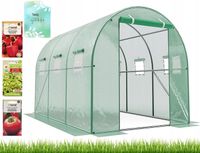 TUNEL OGRODOWY FOLIOWY SZKLARNIA 4x2,5m 10m2 RURKI 25mm Dodatki