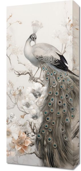 Obraz 30x70cm Pawia Gracja zdjęcie 1