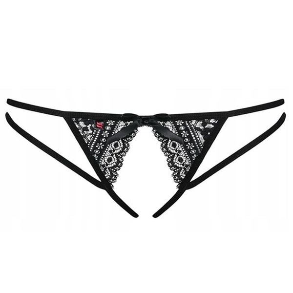 Stringi z otwartym krokiem L/XL. Obsessive. zdjęcie 3