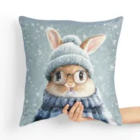 Poduszka Króliczek - Poduszka Dekoracyjna Tył poduszki: - Czarny