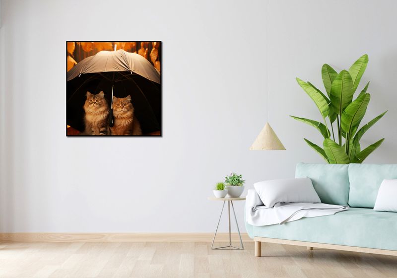 Plakat 80x80cm Jesienny Koci Schron zdjęcie 4