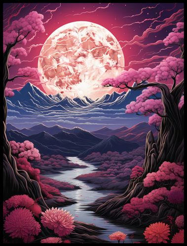 Plakat 60x80cm Różowa Kraina Marzeń na Arena.pl