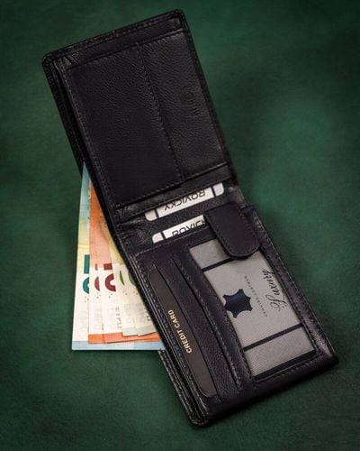 duży, skórzany portfel męski z systemem rfid - rovicky na Arena.pl