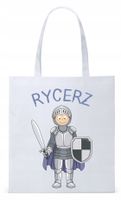 Dla Dzieci Syna Córki Torba Eco Biała Shopper Z Nadrukiem Ze Zdjęciem