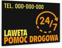 nadruk UV TABLICZKA reklamowa aluminiowa LAWETA POMOC DROGOWA dibond 40x30