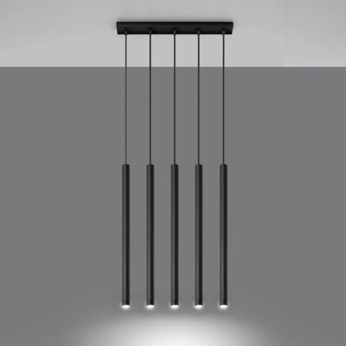 Lampa wisząca PASTELO 5 czarna na Arena.pl