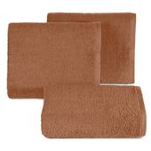 Ręcznik Gładki2 50X90 cm brązowy bawełna frotte chłonny