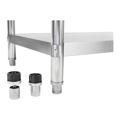 Stół blat roboczy do kuchni centralny z półką Stal nierdzewna 100 x 60cm na Arena.pl