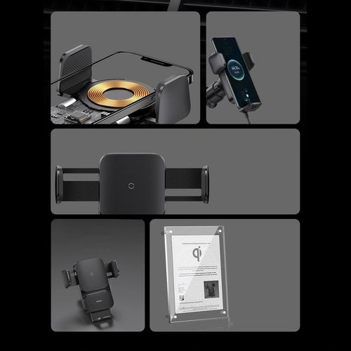 BASEUS ŁADOWARKA INDUKCYJNA UCHWYT SAMOCHODOWY NA SZYBĘ KOKPIT SZYBKA 15W na Arena.pl