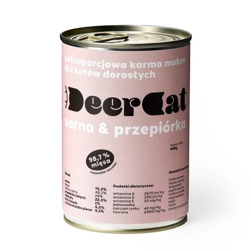 Deer Cat Sarna i przepiórka 400g na Arena.pl
