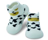 Buciki do nauki chodzenia i raczkowania bawełniane białe r. 20/21 2w1