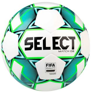 Piłka nożna Select Match DB FIFA 5 biało-zielona 16682 5