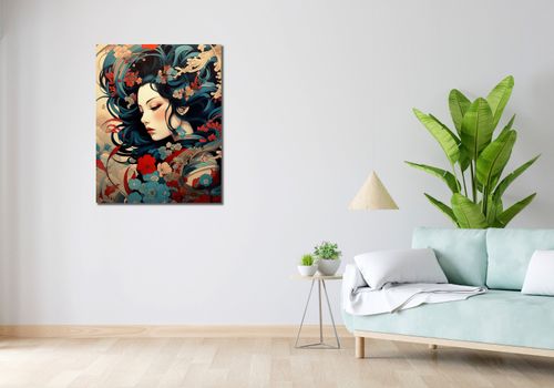 Obraz 70x90cm Szeptucha w Ogrodzie na Arena.pl
