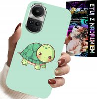 ETUI DO OPPO RENO10 PRO 5G - SŁODKIE ŻÓŁWKI WZORY DLA DZIECI + FOLIA