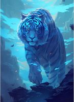 haft diamentowy malowanie diamentami 5d tygrys