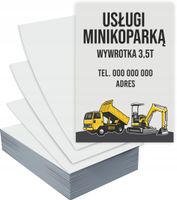 UlotkiA5 reklamowe firmowe MINIKOPARKA WYWROTKA 3,5t PROJEKT GRATIS 1000szt