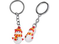 Brelok świąteczny z gumy prezent dzieci do szkoły przedszkola bałwan