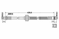 Renault Megane 2 Zestaw Przewodów Hamulcowych Elastycznych Gumowych