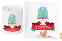 Na Święta Zestaw Poduszka + Skarbonka Prezent Z Nadrukiem Ze Zdjęciem