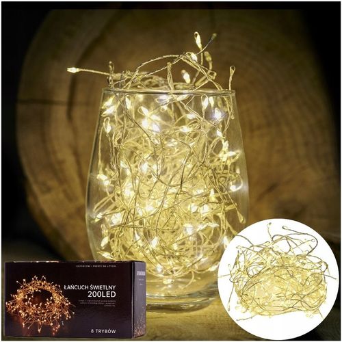 Lampki LED Choinkowe Zewnętrzne Kurtyna Świąteczne Sople Girlanda na ślub na Arena.pl