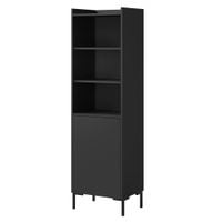 Regał z drzwiami uchylnymi Liam 50 Czarny