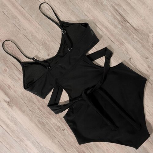 WYSZCZUPLAJĄCY STRÓJ KĄPIELOWY JEDNOCZĘŚCIOWY KOSTIUM MARKOWE MONOKINI M 38 na Arena.pl