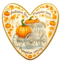 CIASTKO LUKROWANE PUMPKIN PRINCESS ROZ.M SERCE JESIEŃ RĘCZNIE ROBIONE